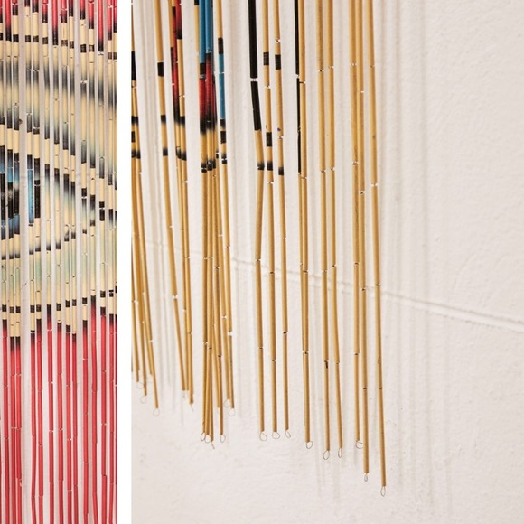 bamboo door beads tarot cards all seeing eye psychic palm reader witch decor - Picture 4 of 4